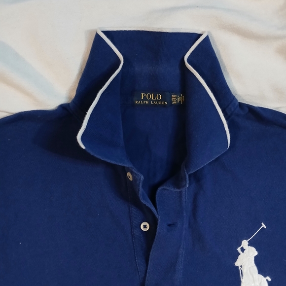 Polo by Ralph Lauren Men's Blue Polo Shirt 2xlt - Picture 3 of 11
